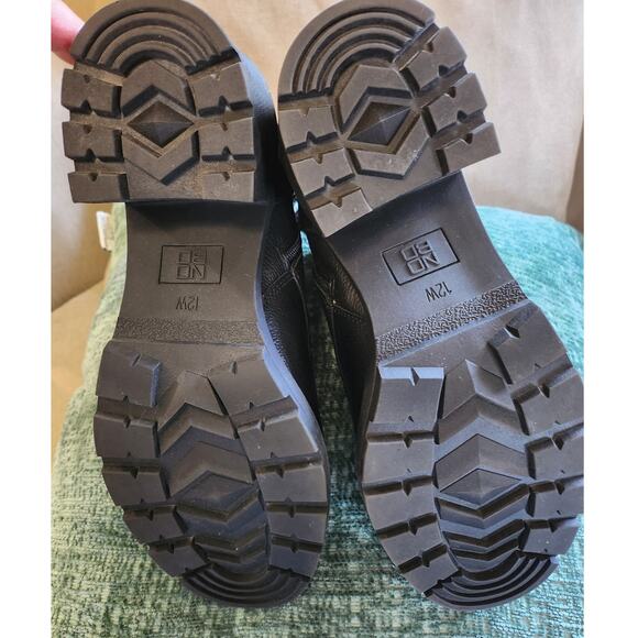 No Boundaries Studded Heeled Moto Boots, womens size 12 wide - Picture 5 of 6